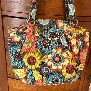 Vera Bradley Glenna Flower Shower Shoulder Bag Tote floral purse